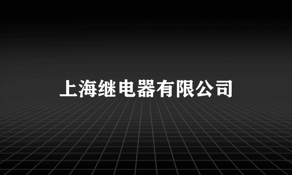 上海继电器有限公司