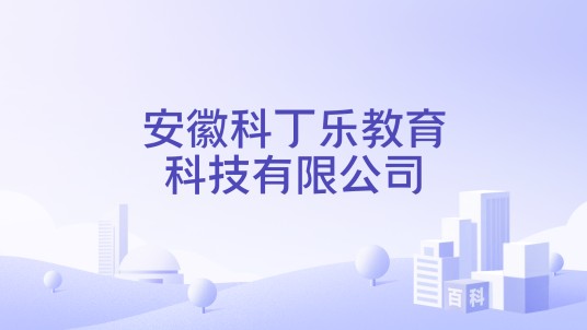 安徽科丁乐教育科技有限公司