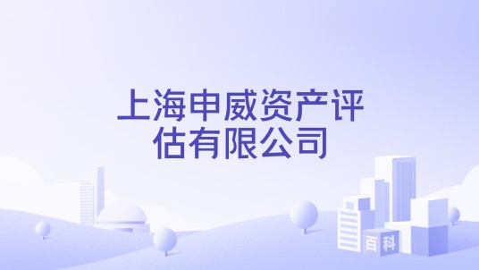 上海申威资产评估有限公司