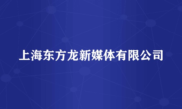 上海东方龙新媒体有限公司