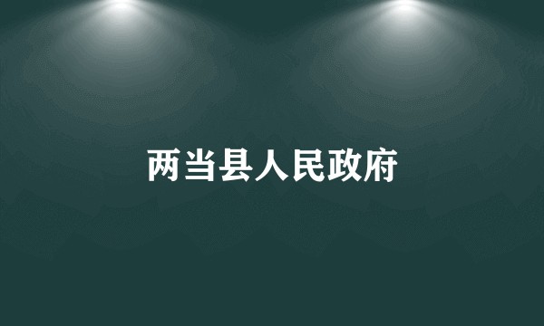 两当县人民政府
