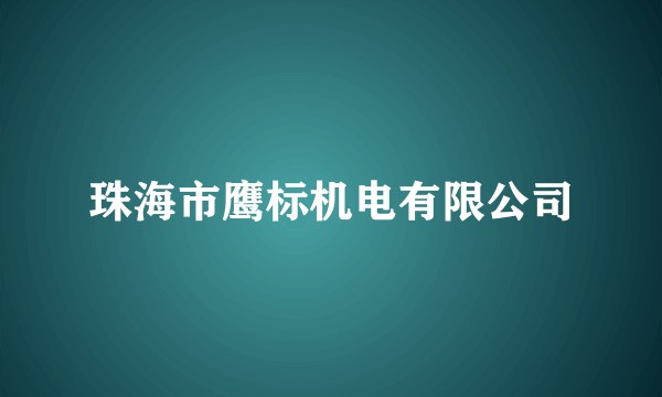 珠海市鹰标机电有限公司