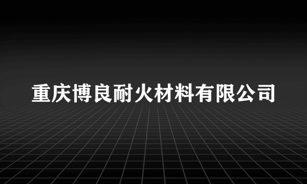 重庆博良耐火材料有限公司