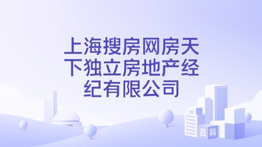 上海搜房网房天下独立房地产经纪有限公司
