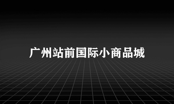 广州站前国际小商品城