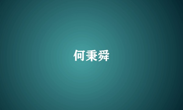 何秉舜
