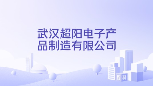 武汉超阳电子产品制造有限公司