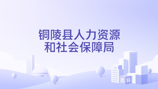 铜陵县人力资源和社会保障局