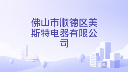 佛山市顺德区美斯特电器有限公司