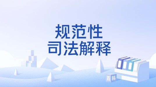 规范性司法解释