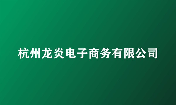 杭州龙炎电子商务有限公司