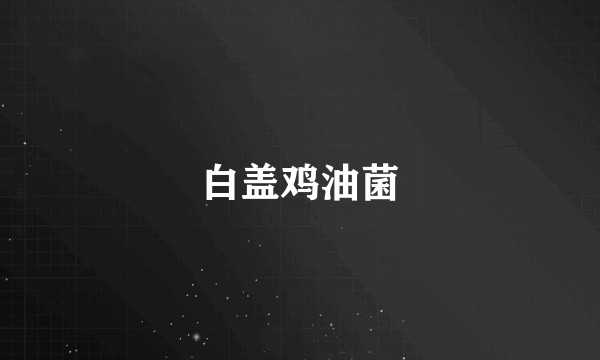 白盖鸡油菌