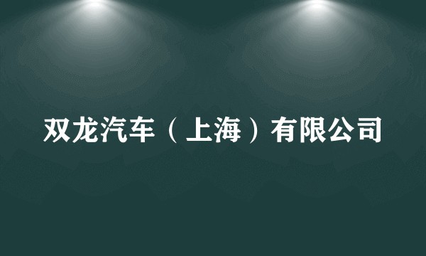双龙汽车（上海）有限公司