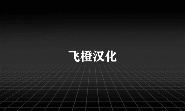 飞橙汉化