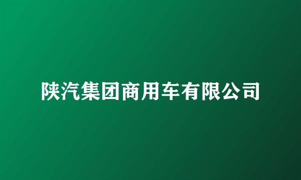 陕汽集团商用车有限公司