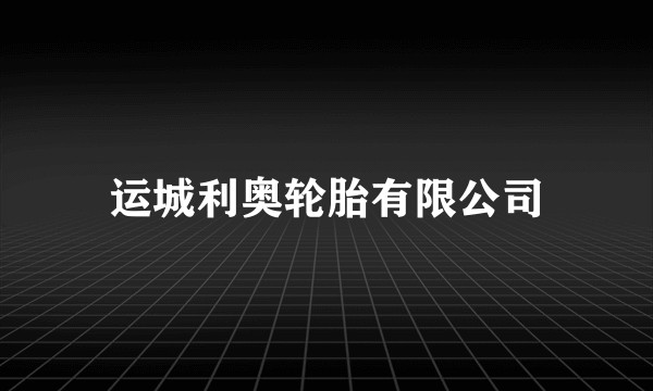 运城利奥轮胎有限公司