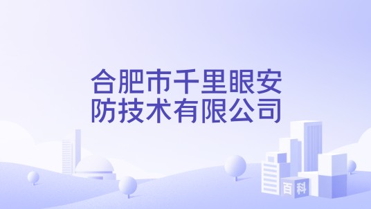 合肥市千里眼安防技术有限公司
