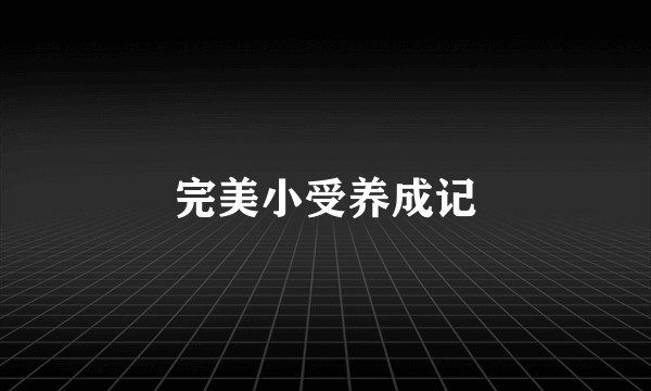 完美小受养成记