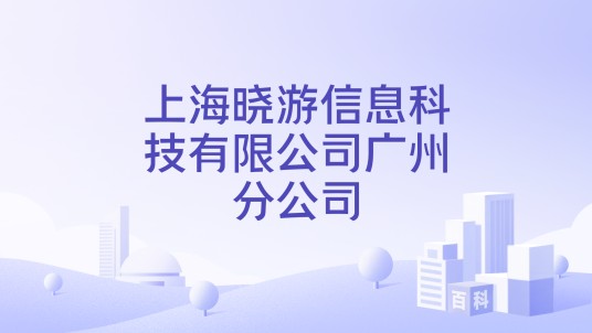 上海晓游信息科技有限公司广州分公司