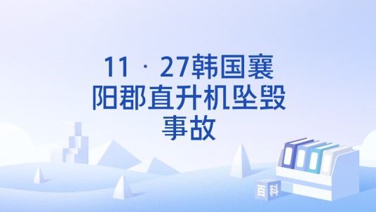 11·27韩国襄阳郡直升机坠毁事故