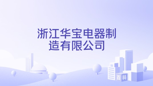 浙江华宝电器制造有限公司