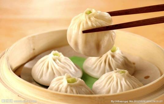小笼包（中国传统面点美食）