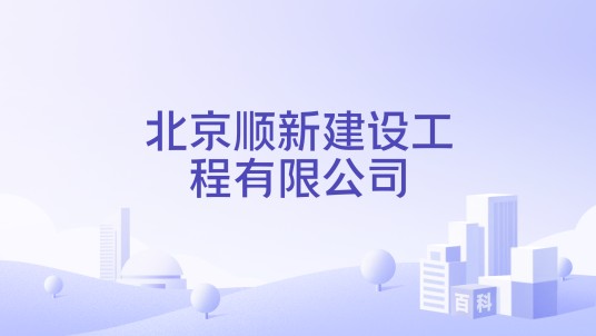 北京顺新建设工程有限公司