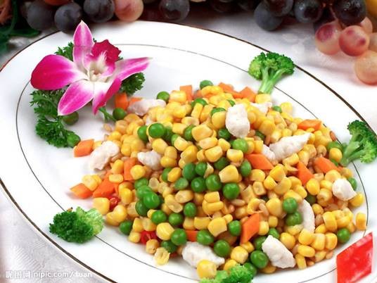 鱼米之乡（以鲜鸡头米、龙利鱼片为主料制作的菜品）