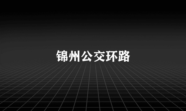 锦州公交环路