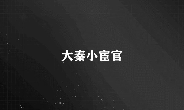 大秦小宦官