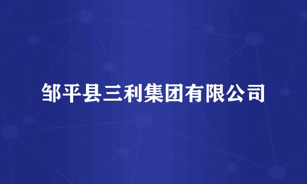 邹平县三利集团有限公司