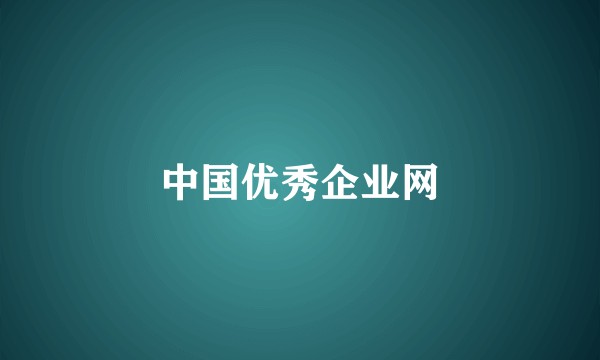 中国优秀企业网