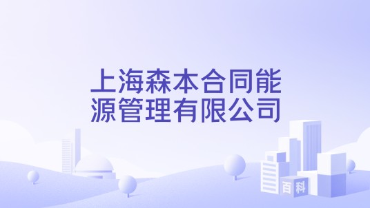 上海森本合同能源管理有限公司