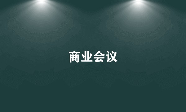 商业会议