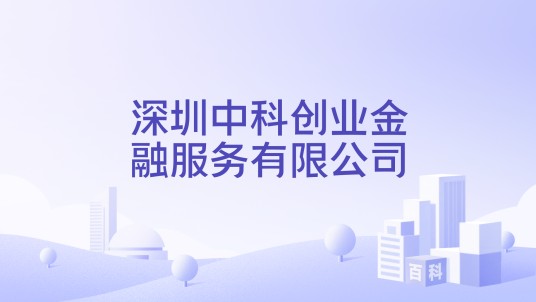 深圳中科创业金融服务有限公司