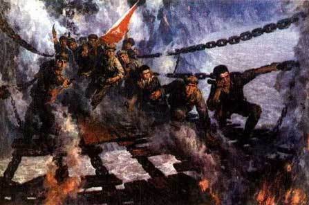 飞夺泸定桥（1935年5月29日中国工农红军长征中的发生的重要战斗）