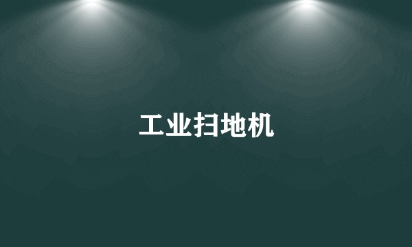 工业扫地机
