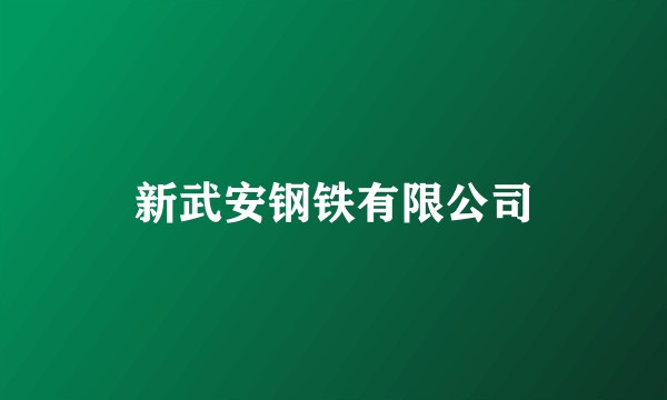 新武安钢铁有限公司