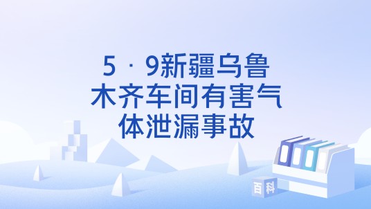 5·9新疆乌鲁木齐车间有害气体泄漏事故
