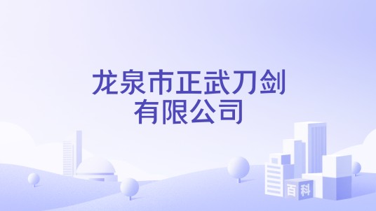 龙泉市正武刀剑有限公司