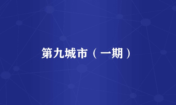 第九城市（一期）