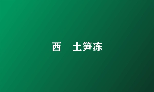西垵土笋冻