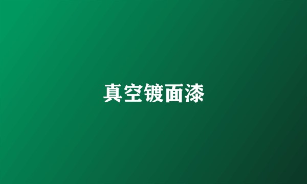 真空镀面漆