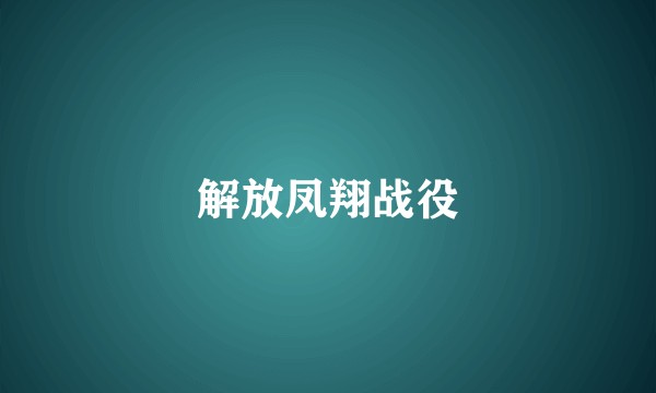 解放凤翔战役