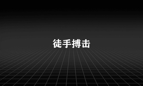 徒手搏击