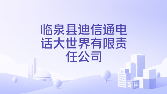 临泉县迪信通电话大世界有限责任公司