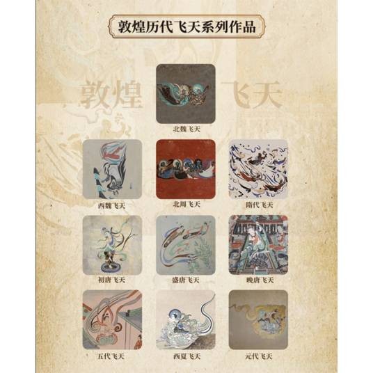 敦煌历代飞天