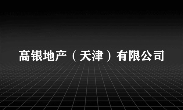高银地产(天津)有限公司