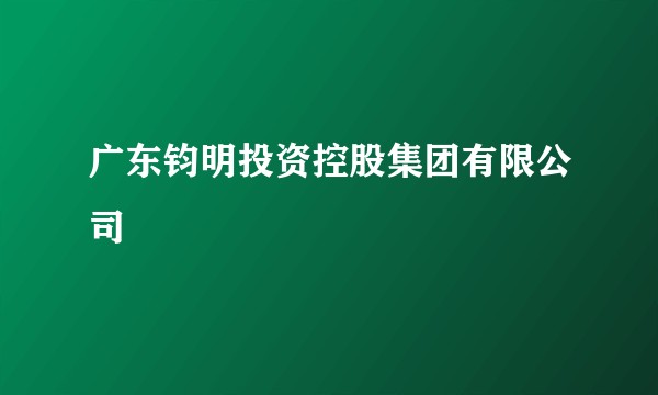 广东钧明投资控股集团有限公司