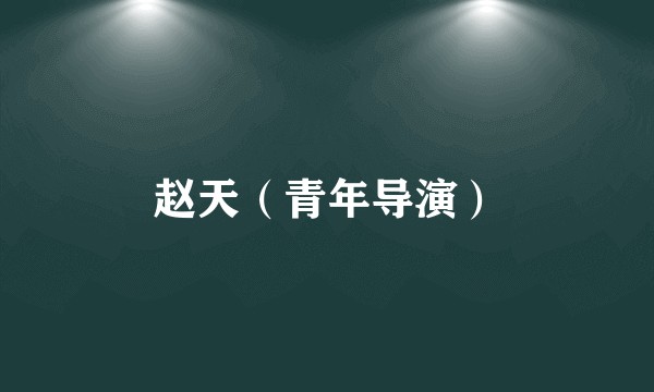 赵天（青年导演）